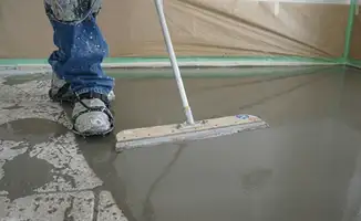 Uneven floor being professionally repaired in Hialeah, FL